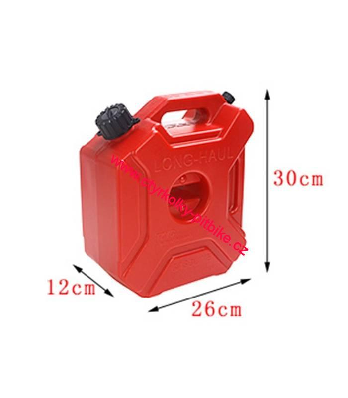 Kanystr na motorku s uchycením a zámkem 5l