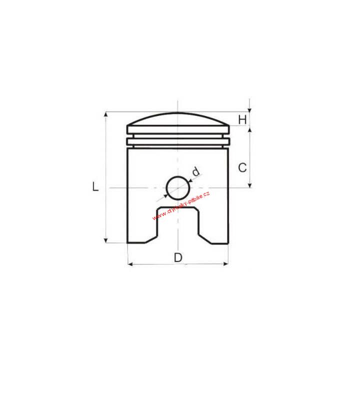 Pístní sada s válcem motor 154FMI