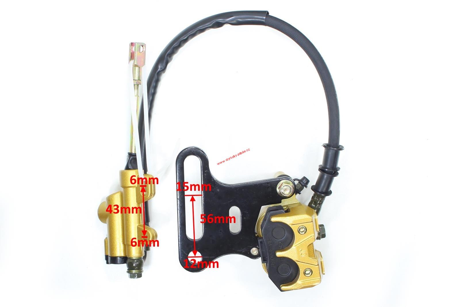 Hydraulická brzda přední čtyřkolka ATV
