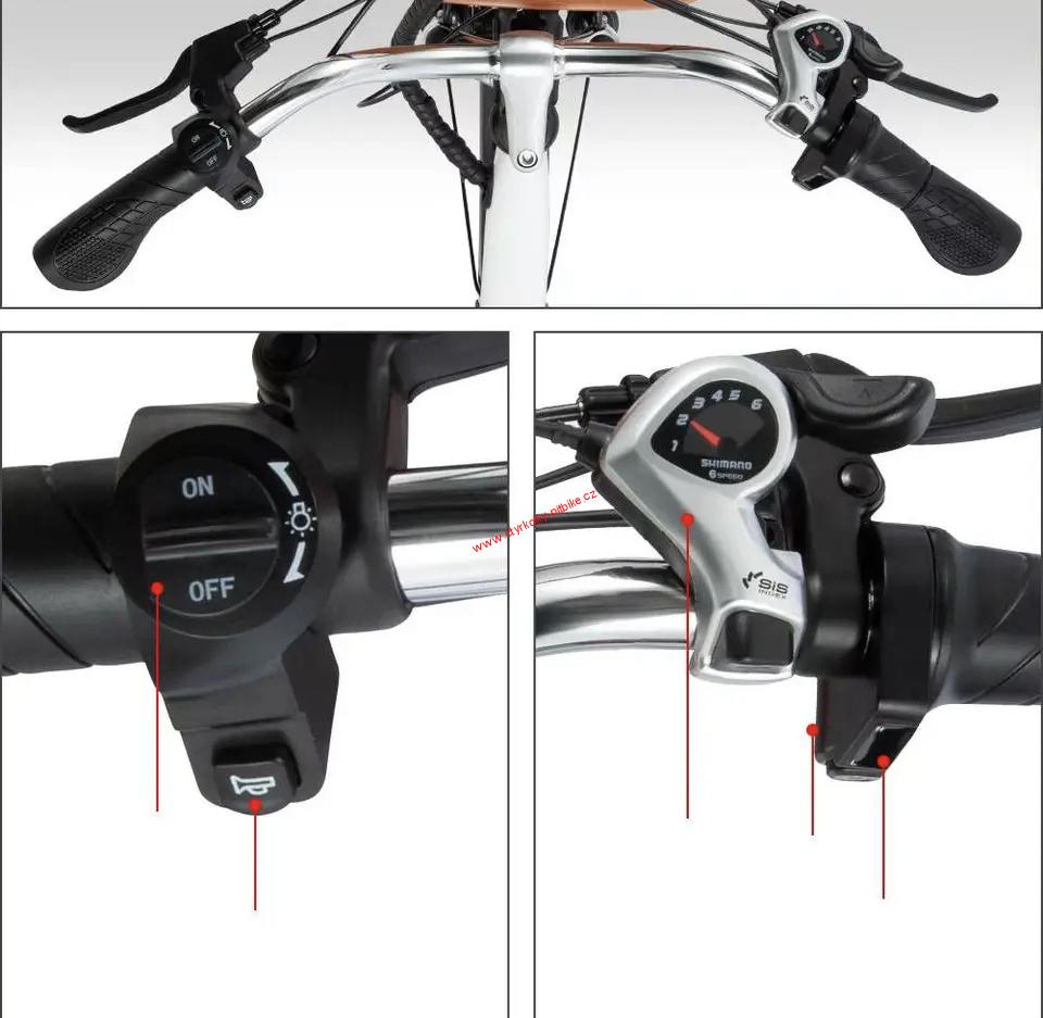 Elektrokolo City Bike 250 Wattů 36 Voltů Li-ion 26"