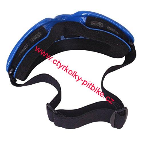 Brýle pro motokros modro-bílé