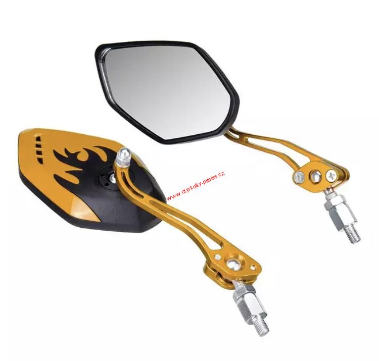 Zrcátka pro koloběžku black gold