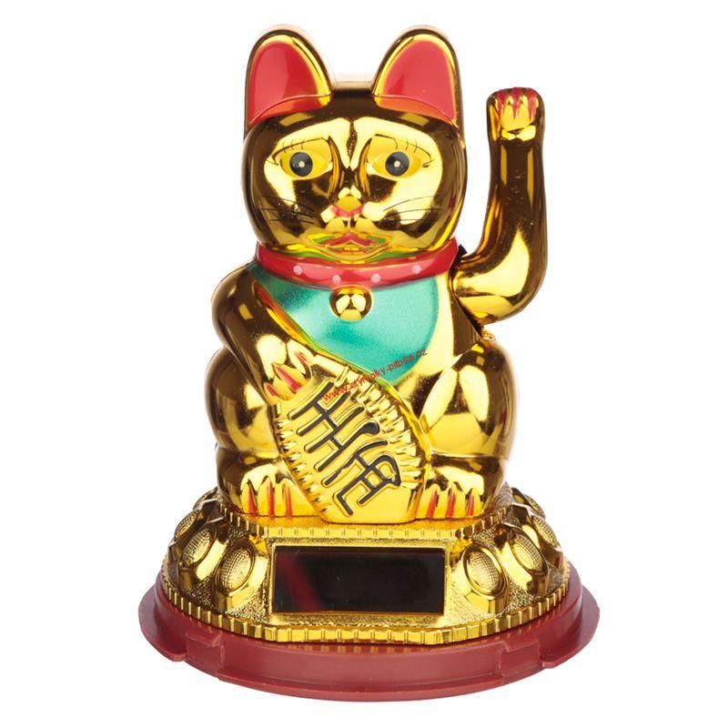 Maneki mávající kočka štěstí a hojnosti