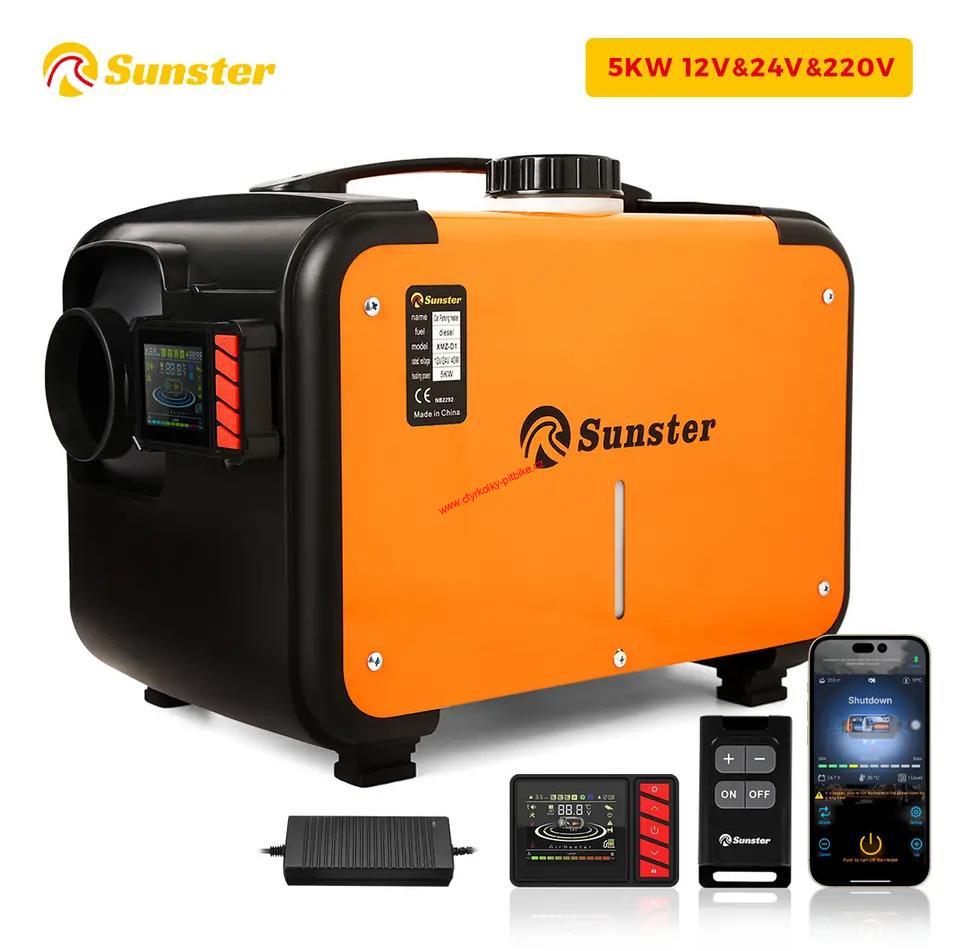 Naftové nezávislé topení 12V/24V/230V Sunster s Bluetooth