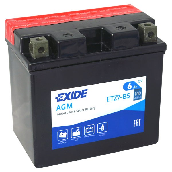 Gelová baterie 12V 6Ah Exide ETZ-7-BS