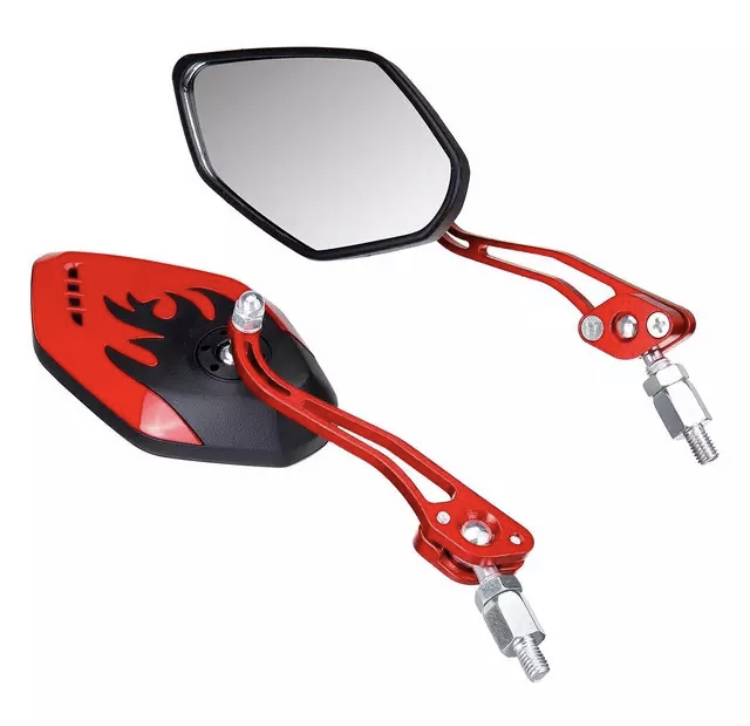 Zrcátka pro koloběžku black red