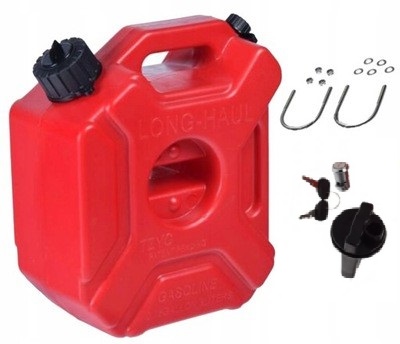 Kanystr na motorku s uchycením a zámkem 5l
