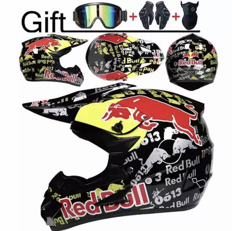 Motocross helma RedBull SET