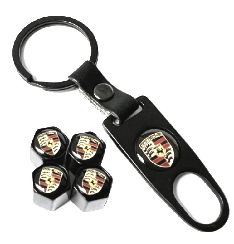 Klíčenka Porsche s čepičkami na kola