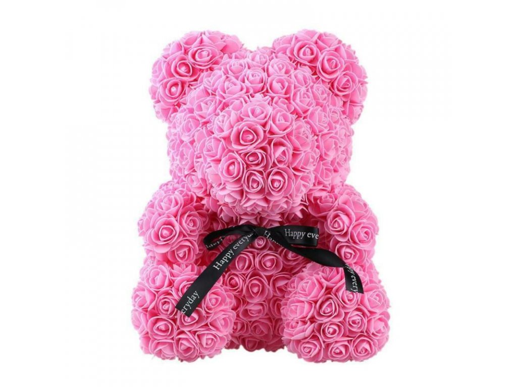 Medvídek z růží Rose Bear růžový
