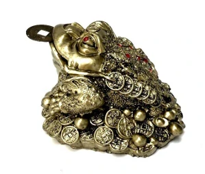 Třínohá žába hojnosti Feng Shuei velká