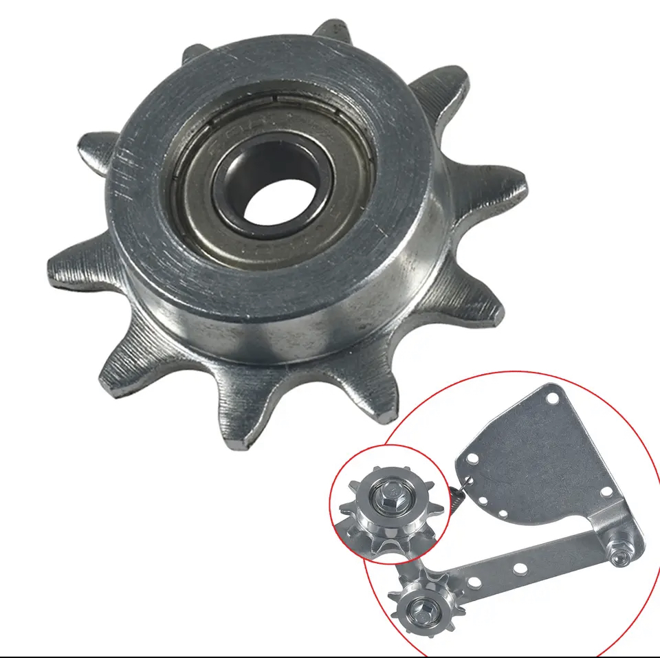 Pastorek pro napínák řetězu na motokolo s pružinou tuning