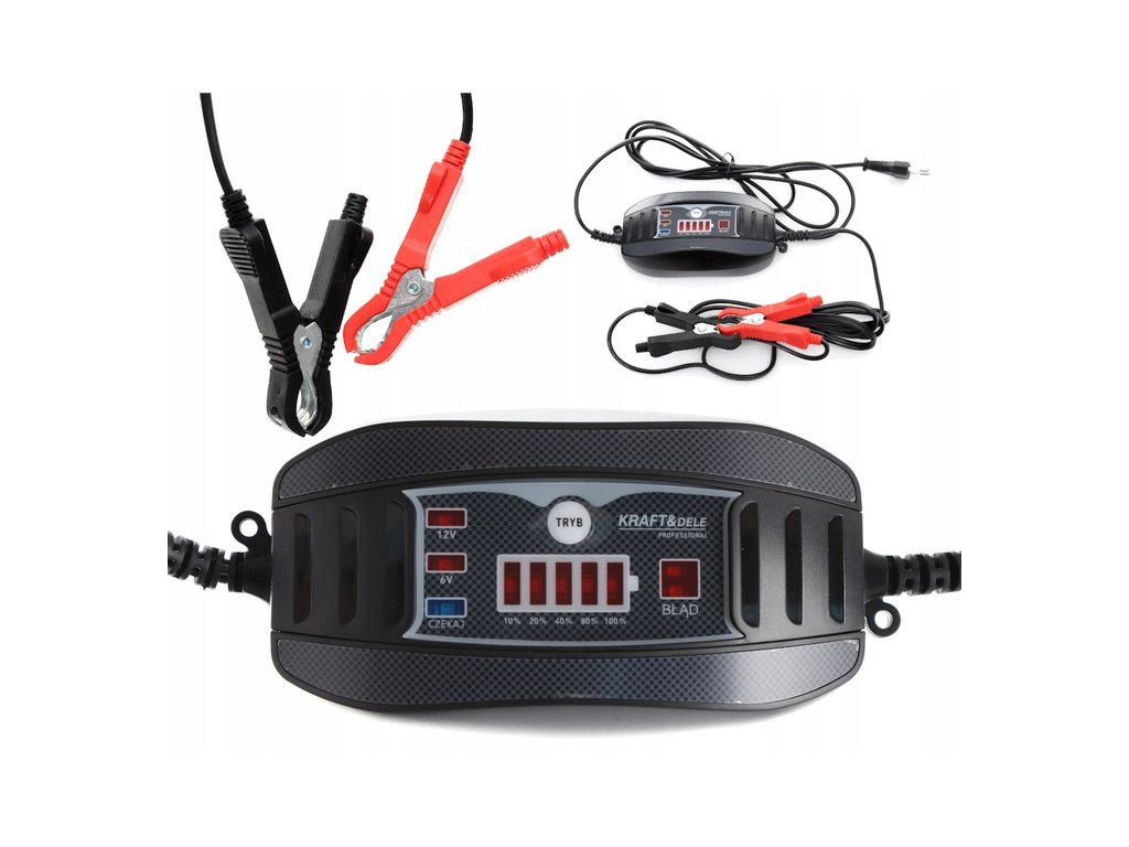 Nabíječka autobaterií 6-12 Voltů Kraft&Dele