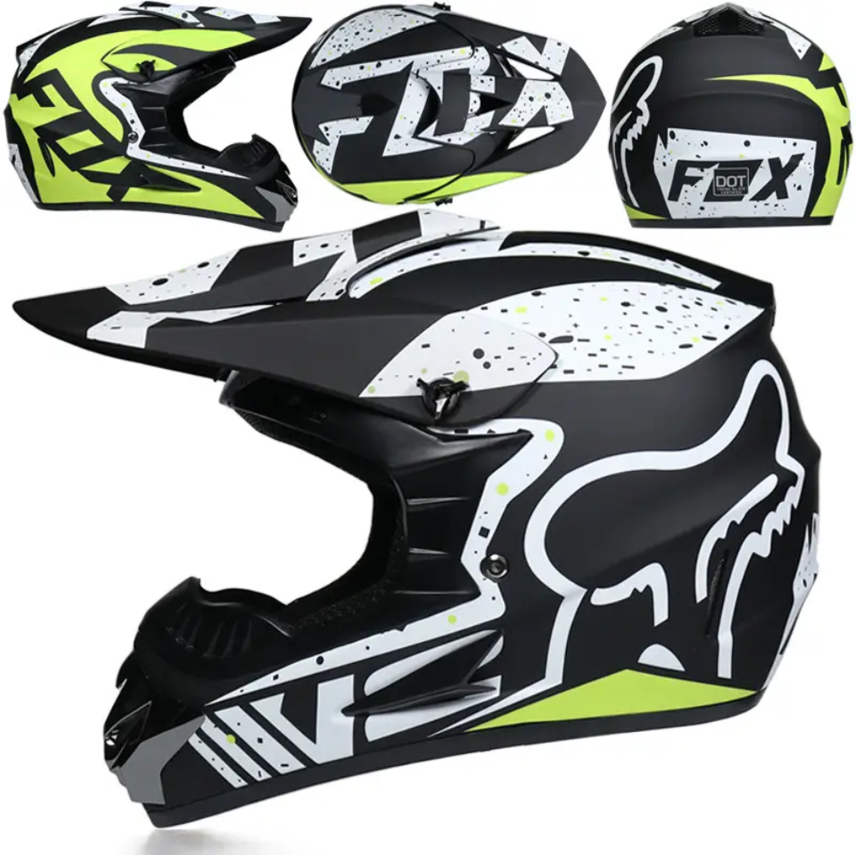 Moto helma krosová FOX černá