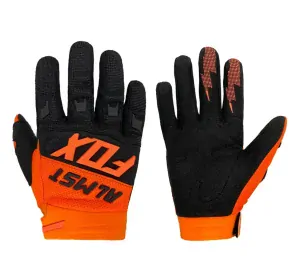 Dětské moto rukavice FOX oranžové