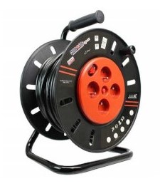 Prodlužovací kabel 50m na kovovém bubnu