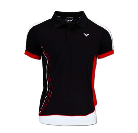 Badmintonové triko VICTOR Polo Function Unisex 6865 pánské black