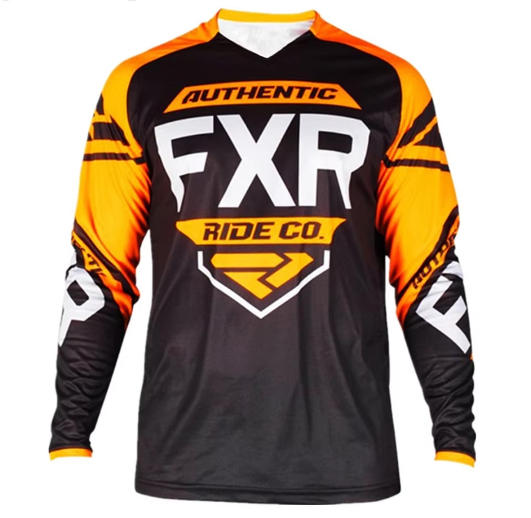 Moto dres dětský FXR černo-oranžový