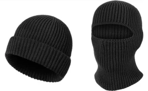 Pletená čepice a kukla v jednom