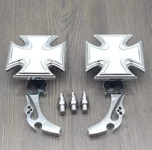 Moto zrcátka Maltézský kříž pár