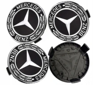 Středová krytka kol Mercedes Benz 75mm černá