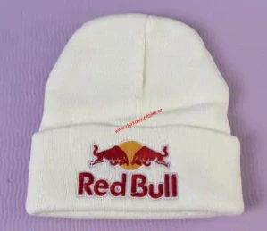 Čepice RedBull zimní pletená bílá