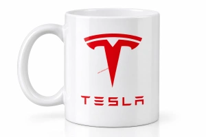 Hrnek Tesla bílý