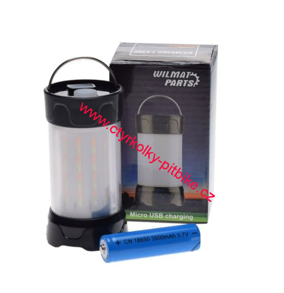 Lampa na campování nabíjecí