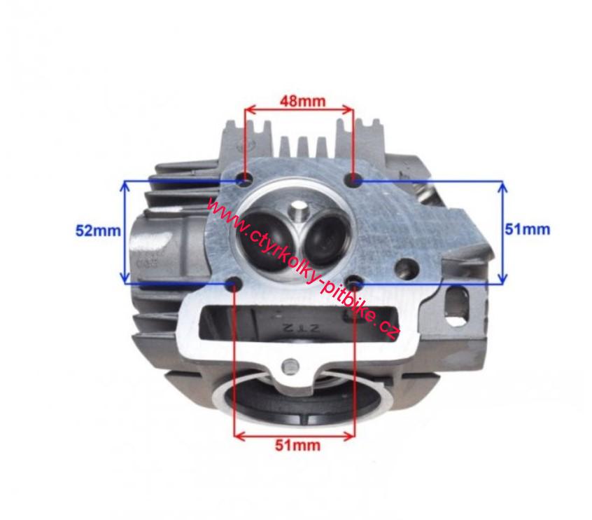 Hlava motoru pitbike YX140cc