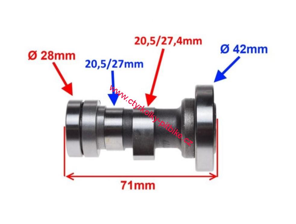 Vačka motoru pitbike YX140cc