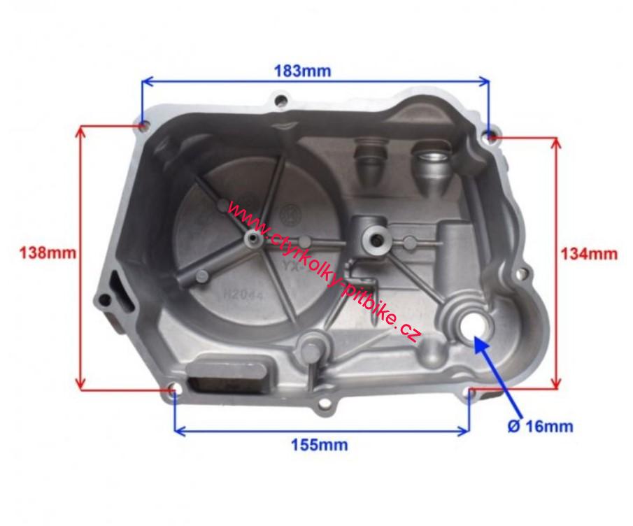 Kryt spojky motoru pitbike YX140cc