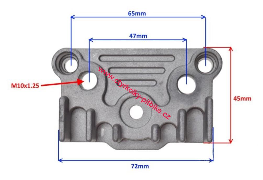 Pravý kryt hlavy motoru pitbike YX140cc