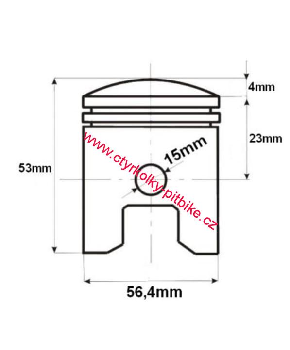Pístní sada pitbike 125cc 156FMI