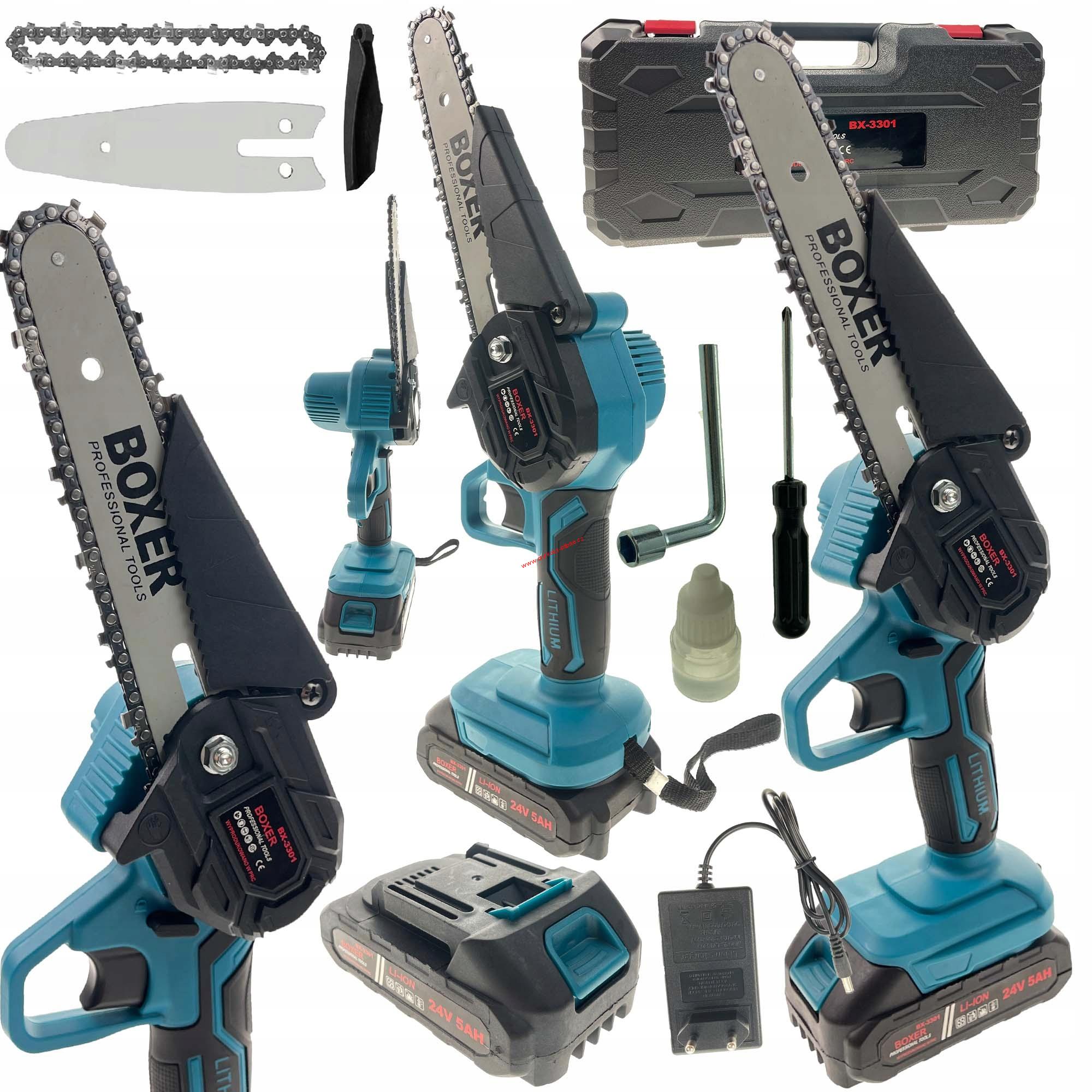 Elektrická řetězová pila Boxer 6" 21V na prořezávání větví