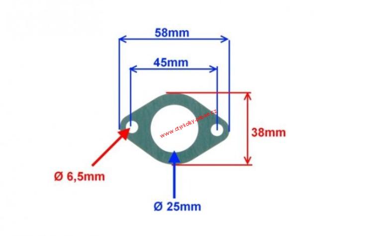 Těsnění karburátoru pro motor 154FMI 125cc