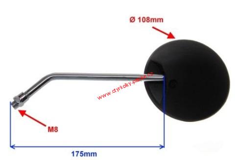 Zrcátka pro Chopper koloběžku kulatá M8