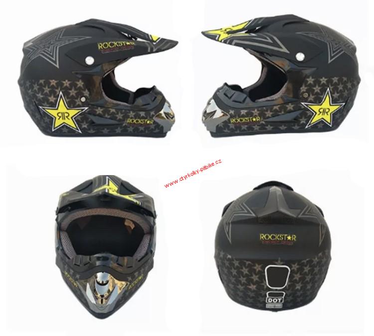 Cross helma Rockstar černá SET