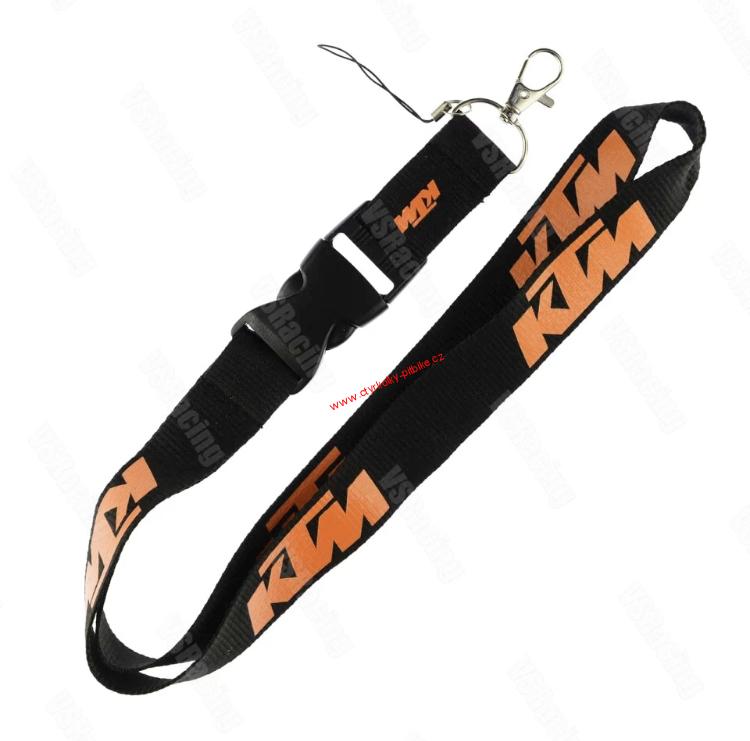 Klíčenka na krk KTM černá