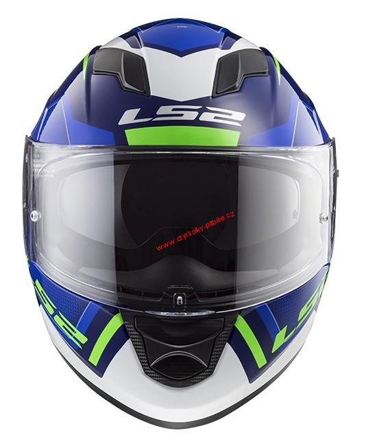 Integrální moto přilba LS2 FF320 STREAM EVO AXIS BLUE WHITE vel. S - XXL