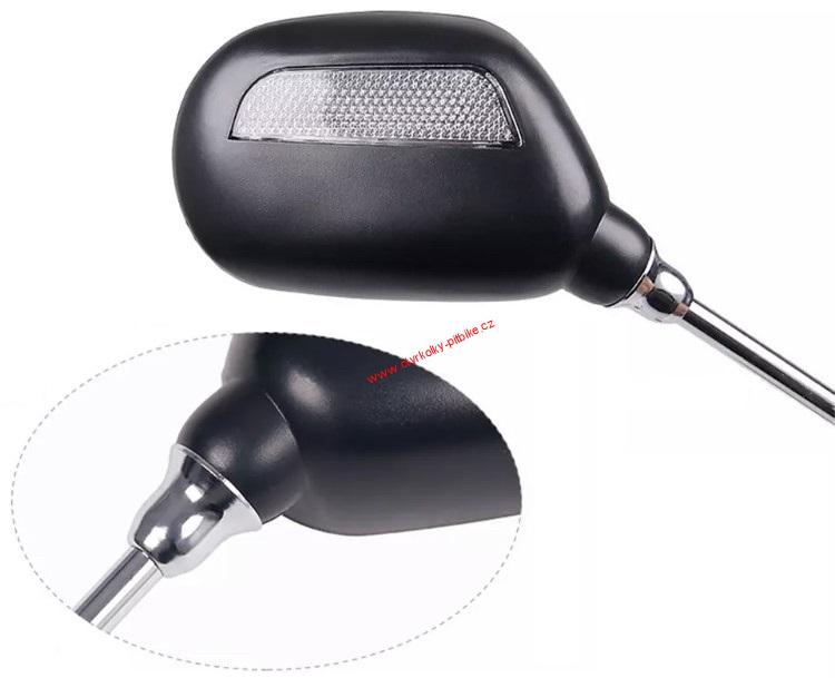 Zrcátka pro motokolo elektrokoloběžku s odrazkou