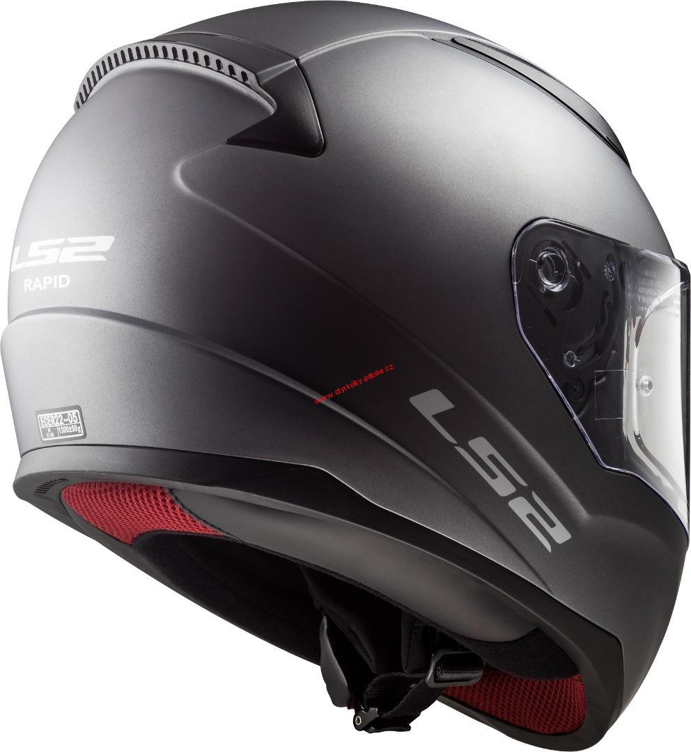Integrální moto přilba LS2 FF353 Rapid Solid matt titanum