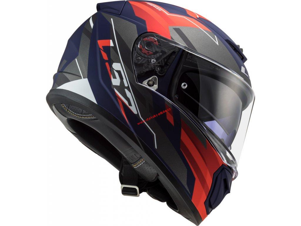 Integrální moto přilba LS2 FF390 Breaker Evo Beta matt red blue