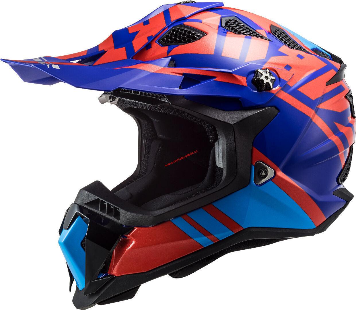 Krosová moto přilba LS2 MX700 Subverter Evo Gammax red blue