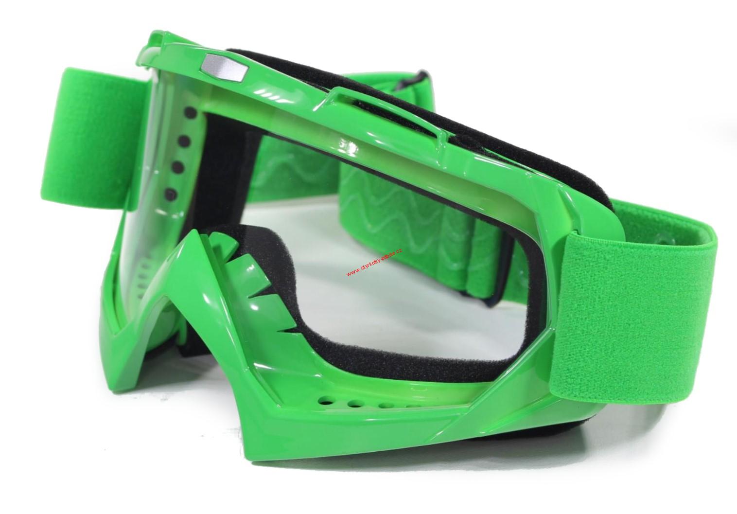 Brýle pro motokros FTM-007 zelené