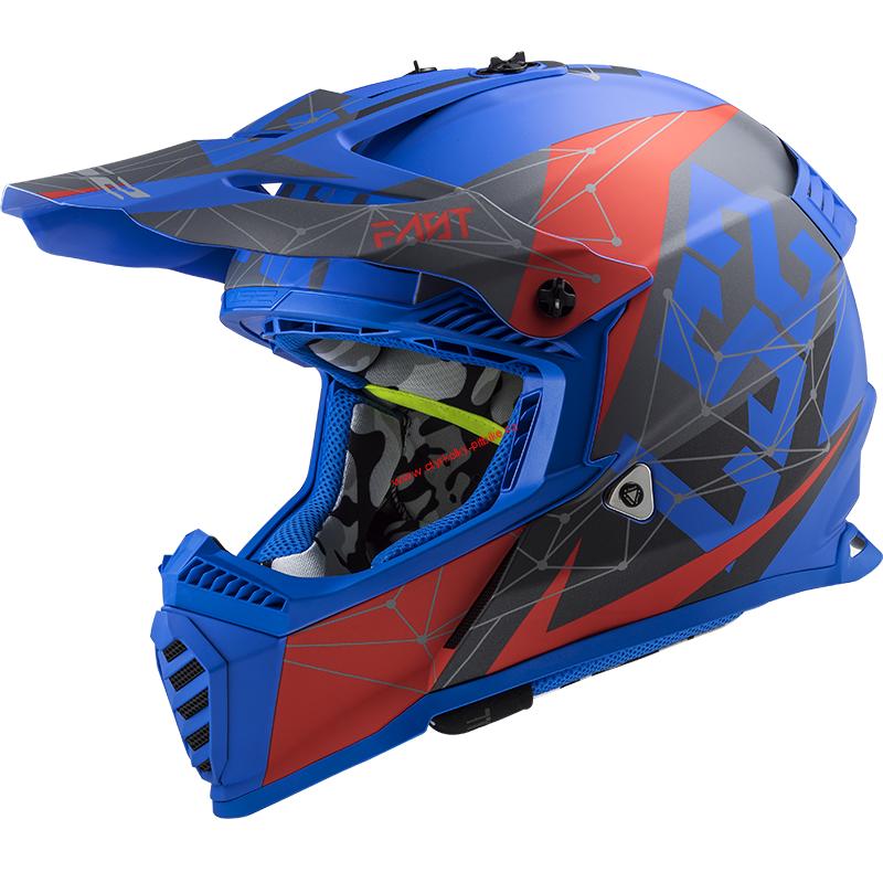 Krosová moto přilba LS2 MX437 Fast Evo Alpha blue