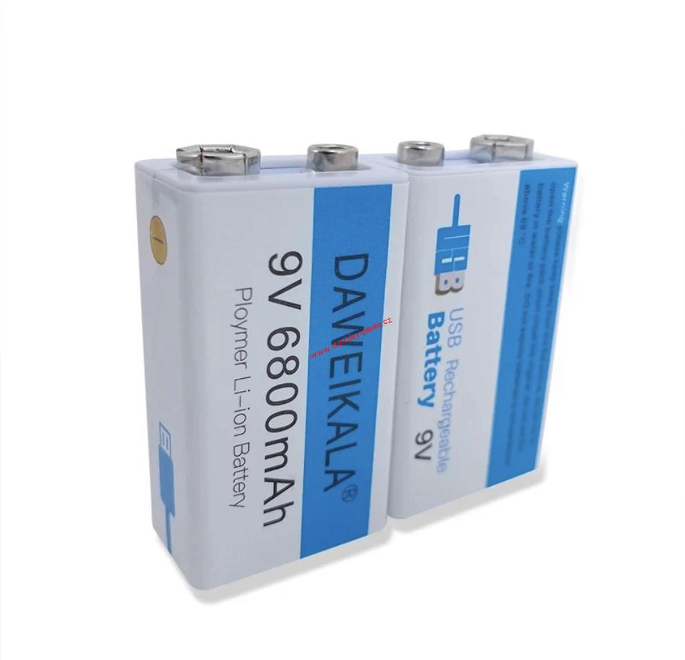 Nabíjecí baterie 9V 6800mAh