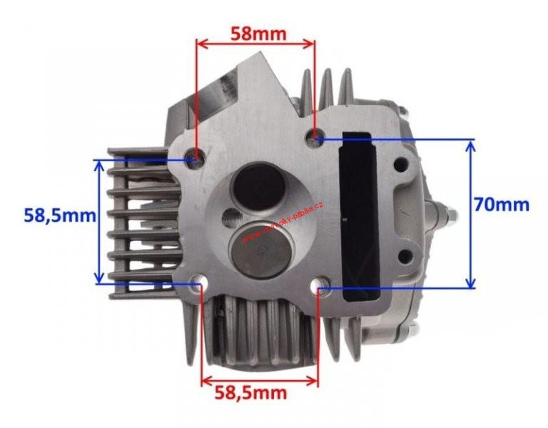 Hlava motoru kompletní pitbike 160cc