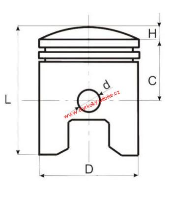 Pístní sada pro YX 160 - 60/13/20mm 160 cm³