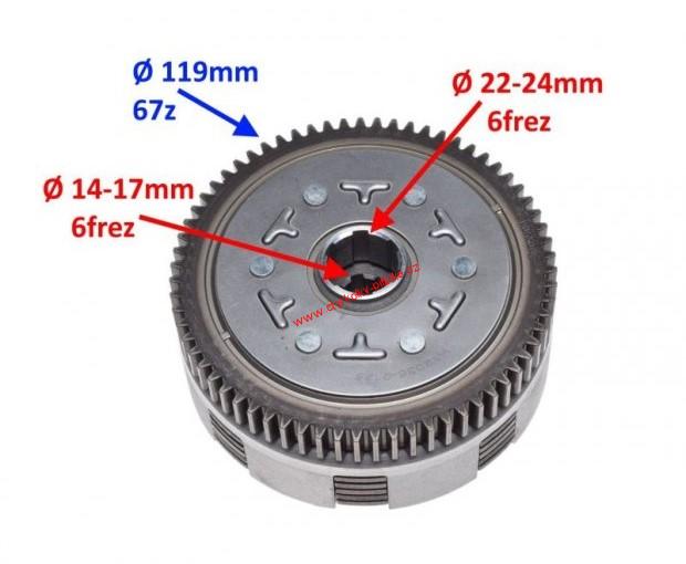 Spojka pitbike YX160cc