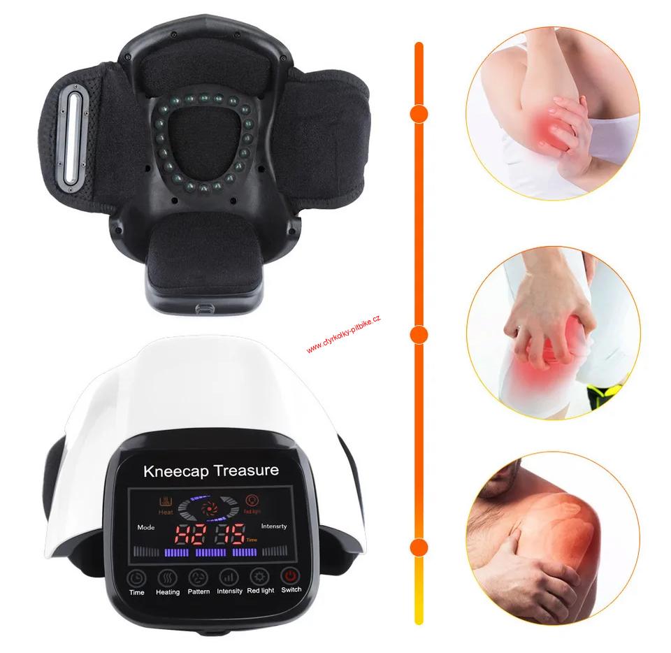 Masážní přístroj na kolena, ortéza pro zmírnění bolesti kloubů a uvolnění svalů